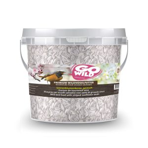 Graines de tournesol stri¿ 1.8kg oiseaux Seau 5l, nourriture à l`année
