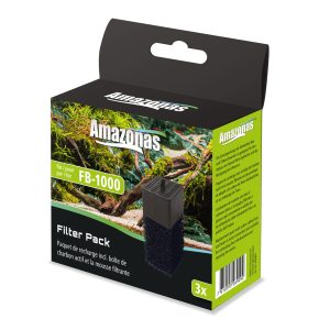 Charbon actif & ¿ponge FB-1000F 3pcs. pour filtre int¿rieur Amazonas FB-1000F