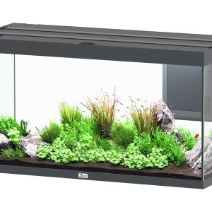 AQTL Volga 350, 122.5x52.7x66.1cm, gris 350L,2x52W, chauffage 300W filtre 810L/h