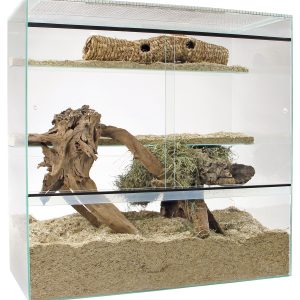 SP Terrarium en verre p.rongeurs 100 100x53x h 100cm avec 2 étages en verre