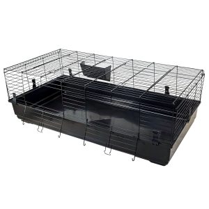 swisspet cage p.rongeurs Jumbolino noire 140x69x48cm, bac gris
