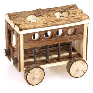 Copacabana Chariot en bois 19x14.5x16cm pour hamsters & souris