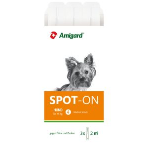 Amigard Spot-on chien,<15kg, 3x2ml