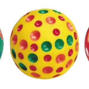 Polyballe en vinyl, d=6cm 3 couleurs