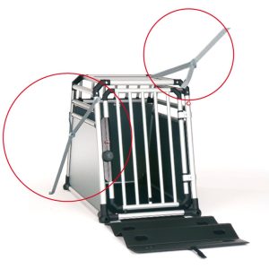 4pets Strap-Fix Set, sangles d amarrage 2pces. anthracite