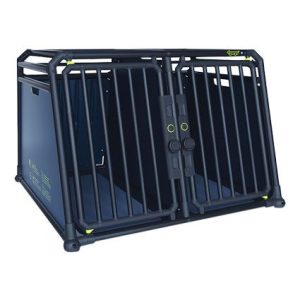 4pets Autobox PRO noir 22,L,Doppelbox 96.5x93.5x66cm, maximale Ladung 2x35kg