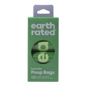 Earth Rated Sachet crottes 120pcs. Lavande, 8 rouleaux à 15 sachets