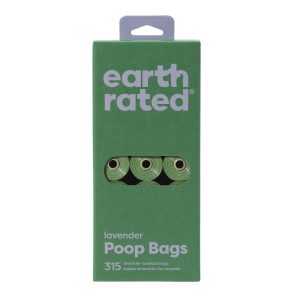 Earth Rated Sachet crottes 315pcs. Lavande, 21 rouleaux à 15 sachets