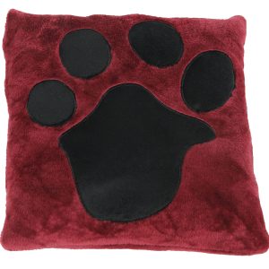 2-en-1 Couverture & coussin Pillo rouge Couverture: 85x120cm / coussin: 28x28cm