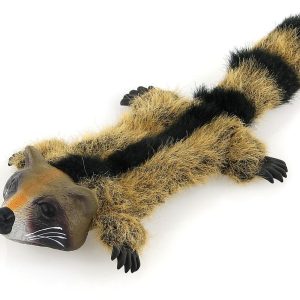 Jouet en latex raton laveur en peluche avec couinement, 18x38cm