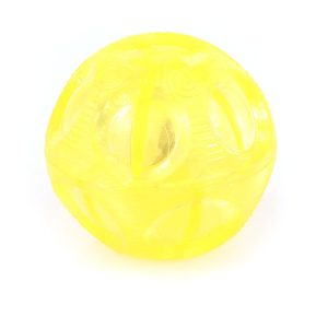 Jouet p.chiens Balle lumin. Lumo, jaune incl. batterie, D=8cm, swisspet