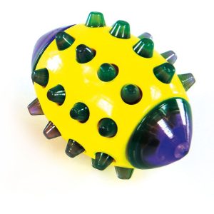 Ballon rugby lumi.a.pile 14cm violet violet/jaune, Non Toxic matériel