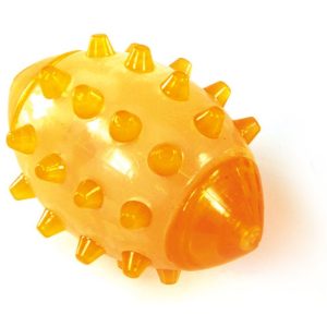 Ballon rugby lumi.a.pile 14cm orange orange/translucide, Non Toxic matériel