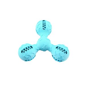 Denta-Rub Tribone, bleu L=14cm Jouets p.chiens, matériau non toxique