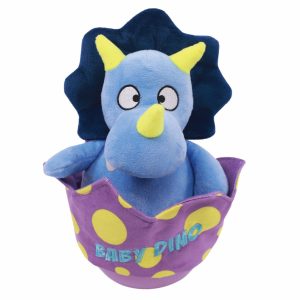 M-Pets Jouet pour chien Tumbler Dino, violet, 27 x 17,5 x 12 cm