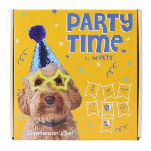 M-Pets Coffret Gentleman 7 pièces, bleu, 20 x 20 x 7 cm