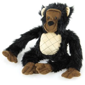 Jouet p.chien en peluche Bubu-Monkey av. couinement 64x41cm noir (singe)