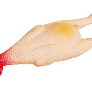 Poulet en latex avec couic, l=24cm