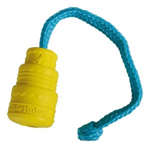 Jouet King jaune M, 10.8cm avec corde en nylon, flottable