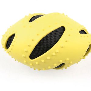 Jouet p.chiens Joy-ballon rugby L17cm ja L=17x9.3cm, jaune et noir, swisspet