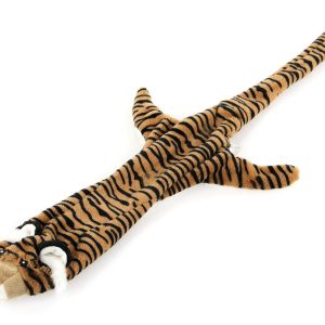 Jouet p.chiens Schlappi Bottle, Tigre swisspet, tigre avec couinement, L=86cm