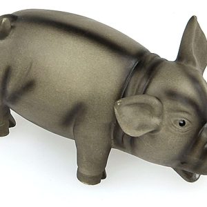 swisspet Jouet p.chien cochon en latex S av.couinement, noir L=15x8x8cm