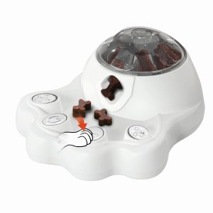 Jouet p.chiens Cleverplay Step & Snack 30x25.3x14cm blanc, incl.piles