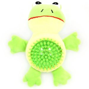 swisspet 2en1-grenouille-Play H17cm vert av.couinement