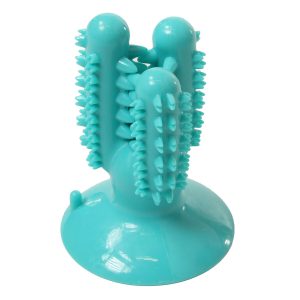 swisspet Teeth&Play Toother 9.5x9.5x13cm turquoise, avec ventouse