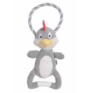 M-Pets Jouet pour chien Poulet, gris et blanc, 35 x 19 x 8 cm