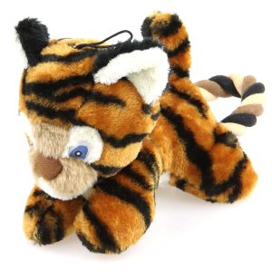 swisspet Tigre peluche Aaron 26x12x17cm avec couinement, brun