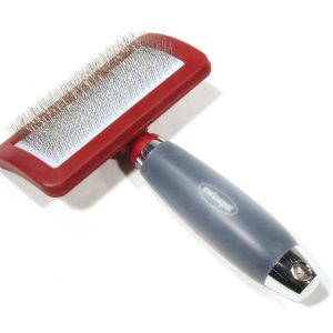 ComfortLine petite carde rouge/noir L= 16cm, av. peigne de nettoyage