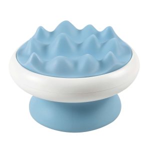 M-Pets Peigne de massage, bleu chair dents grossières, 8xH5,4 cm