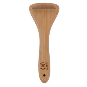 M-Pets Brosse démêlante en bambou S, marron, 6,5 x 16,5 x 3 cm