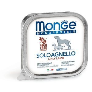 Monge Monoprotein GF Pâté Lamb 150g Sans céréales-Pâté en barquette,agneau