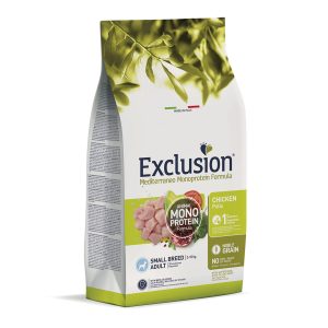 Exclusion Chien Adulte Petit Poulet 2kg MEDITERRANEO Monoprotéine sèche