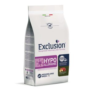 Exclusion Cane VET adulte M&L cheval 2kg hypoallergène, monoprotéine cheval&pom.t