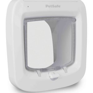 Chatière a.puce électr. PetSafe, blanche pour toutes les fenêtres, portes et murs