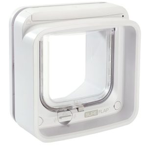SureFlap Chatière Connect blanche Micropuce, pile 142x120mm