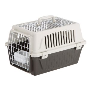 Box de transport Atlas 10 Open, brun 48x32.5x29cm,grille en haut,max 5kg