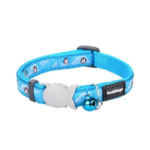 RedDingo Cat Collier Design turquoise XS Pingouins turquoises 12mm x 20-32cm