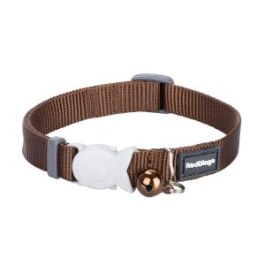 RedDingo Collier chats Plain brun XS Classic brun 12mm x 20-32cm