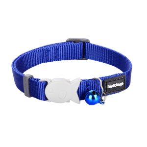 RedDingo Collier chats Plain bleu f. XS Classic bleu foncé 12mm x 20-32cm