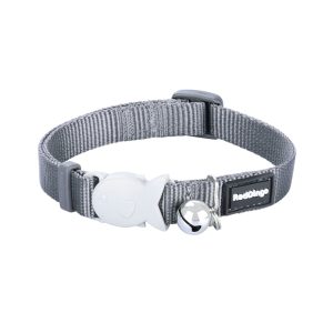 RedDingo Collier chats Plain gris XS Classic gris froid 12mm x 20-32cm