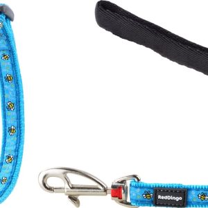 RD Cat Harnais&laisse abeilles turquo XS 12 Col 21-35cm corps 27-48cm laisse 1.2m