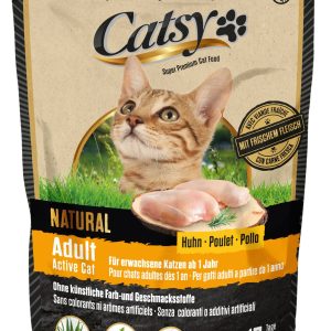 Catsy Adult Active Cat Chicken 1kg Catsy chats adultes actifs, au poulet