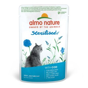 Almo Holistic Sterilised Morue 70g Aliment complet, chats stérilisés