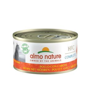 Almo HFC Complete Ad poulet&carottes 70g Aliment complet pour chats,en boite