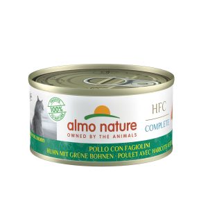 Almo HFC Complete Ad poulet&haricots 70g Aliment complet pour chats,en boite