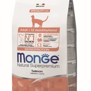 Monge Cat Monoprotein Adult Salmon 1,5kg Chats adultes, aliment sec, saumon